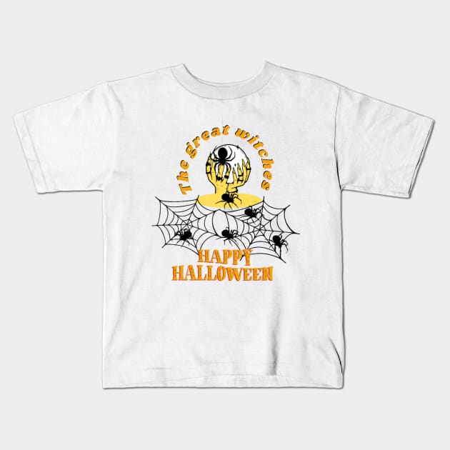 boo halloween Kids T-Shirt by NOUNEZ 